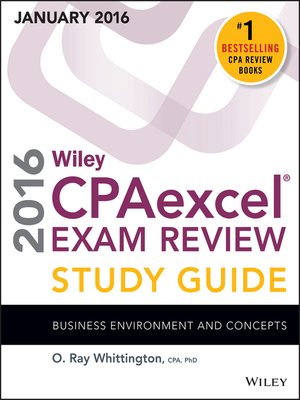 cover image of Wiley CPAexcel Exam Review 2016 Study Guide January